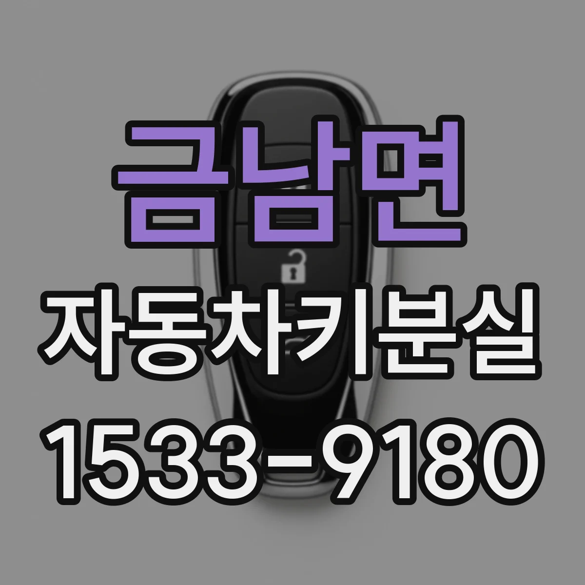 금남면 자동차키분실