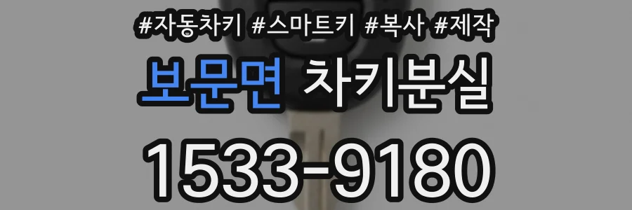 보문면 차키분실