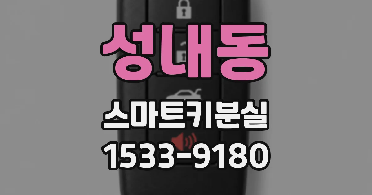 성내동 스마트키분실