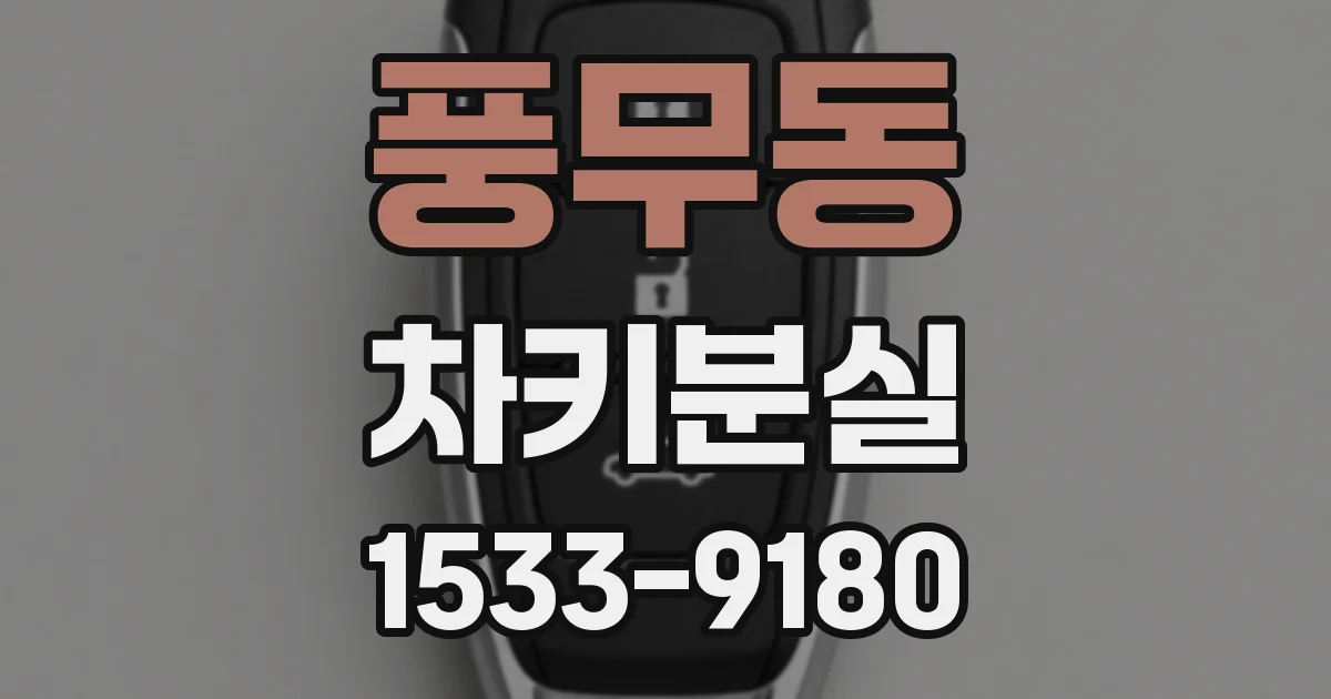 풍무동 차키분실