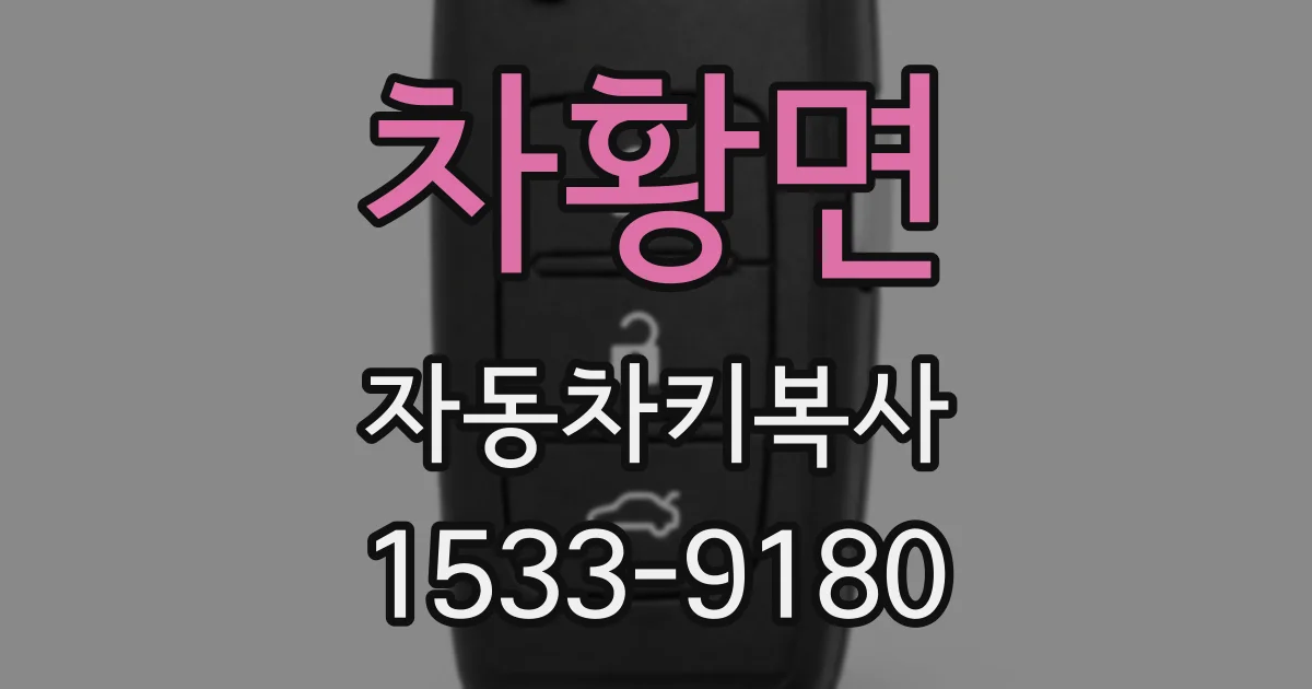 차황면 자동차키복사
