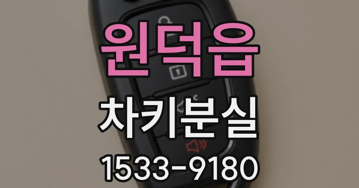 원덕읍 차키분실