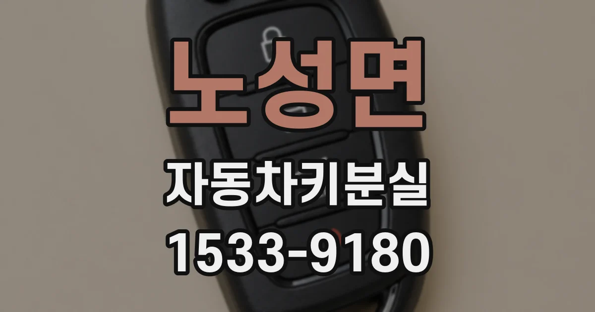 노성면 자동차키분실