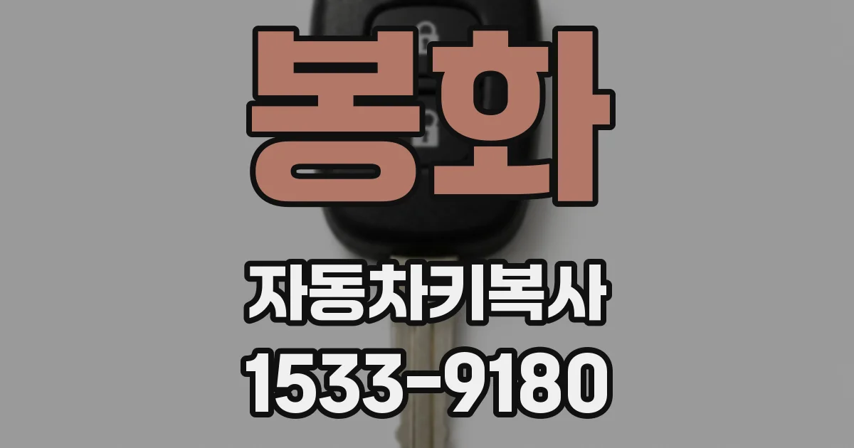 봉화 자동차키복사