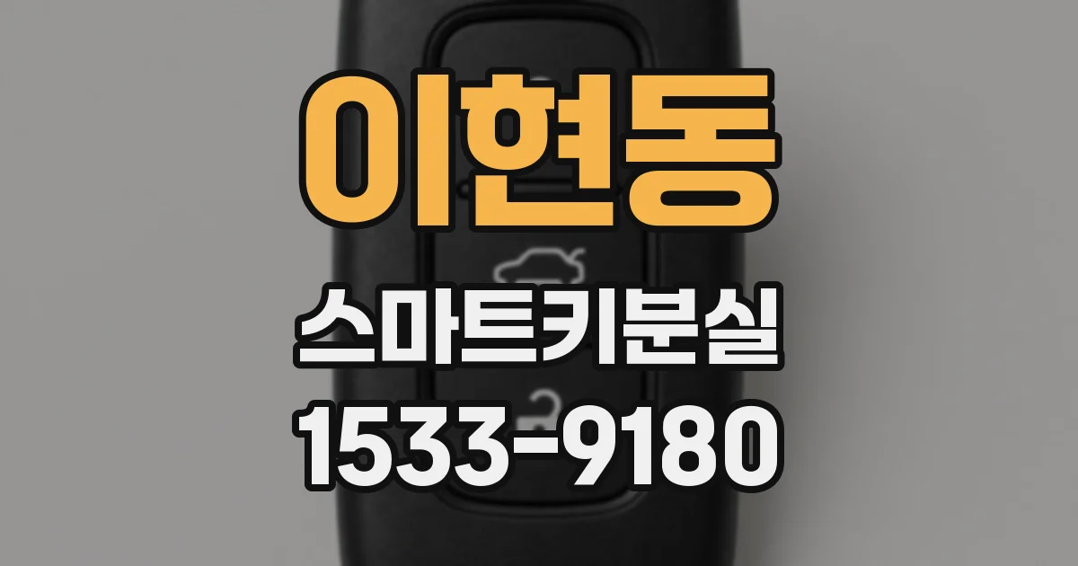 이현동 스마트키분실