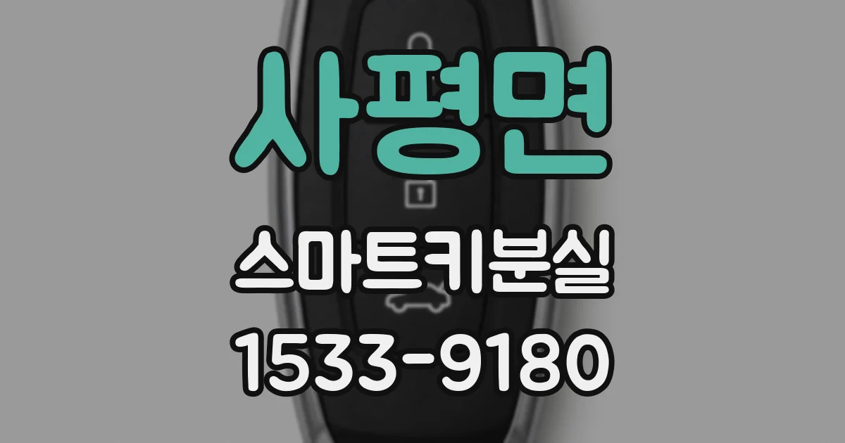 사평면 스마트키분실