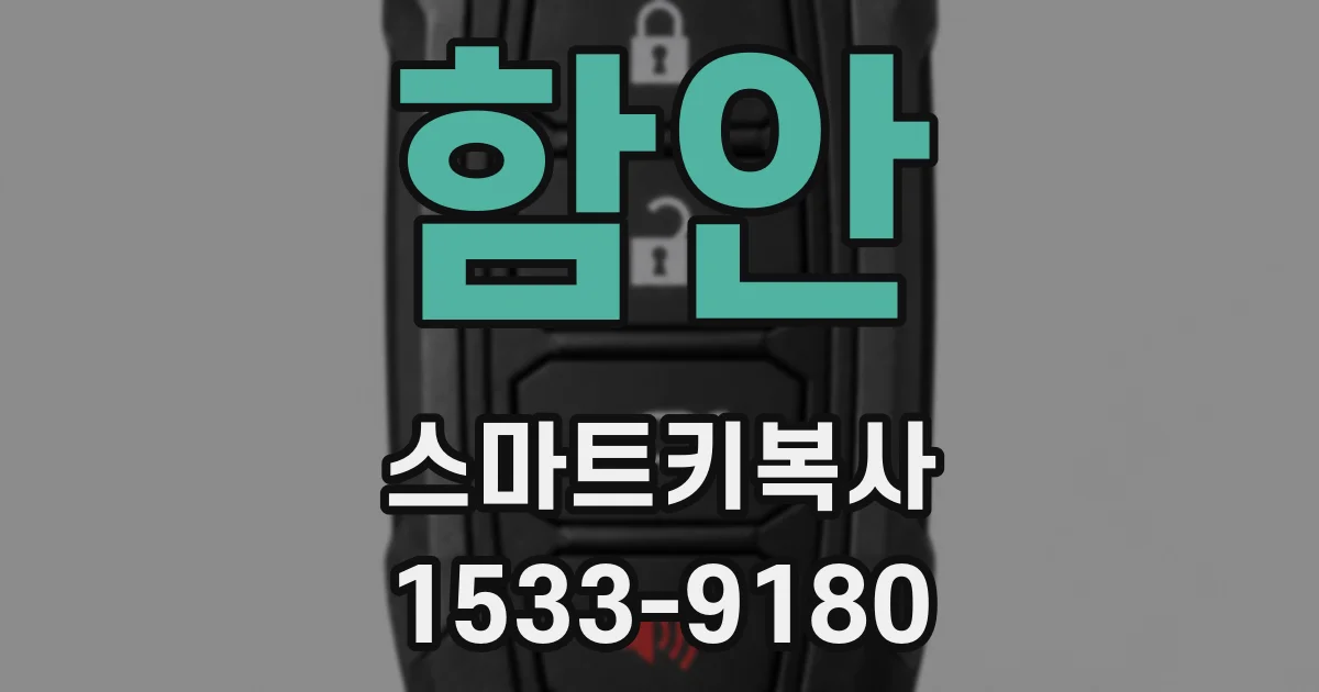 함안 스마트키복사