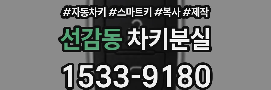 선감동 차키분실