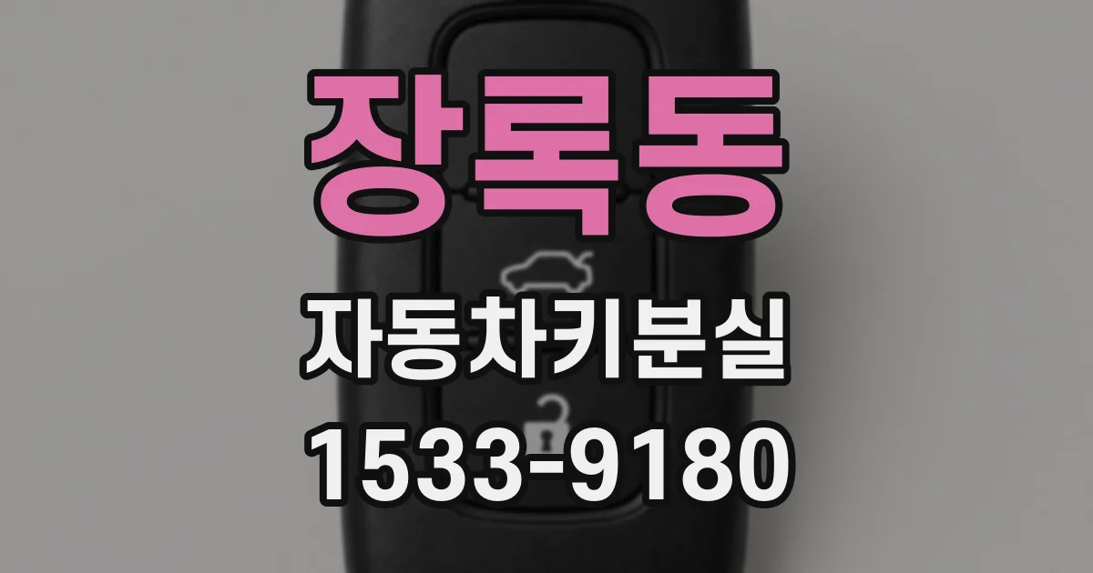 장록동 자동차키분실