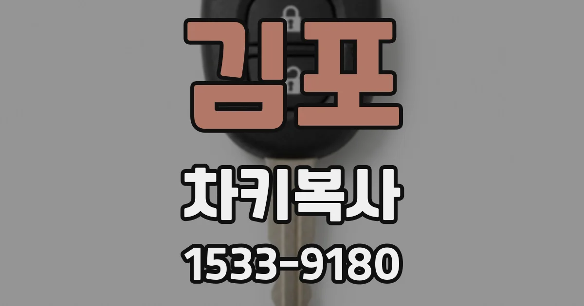 김포 차키복사