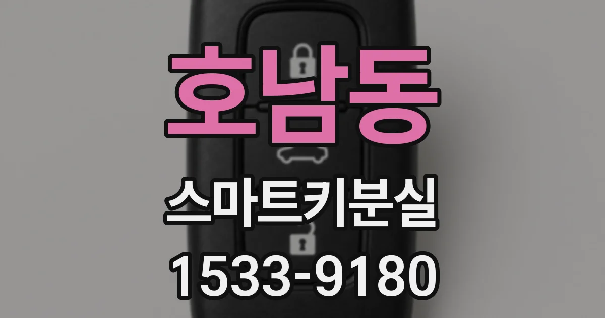 호남동 스마트키분실