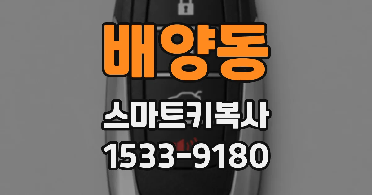 배양동 스마트키복사