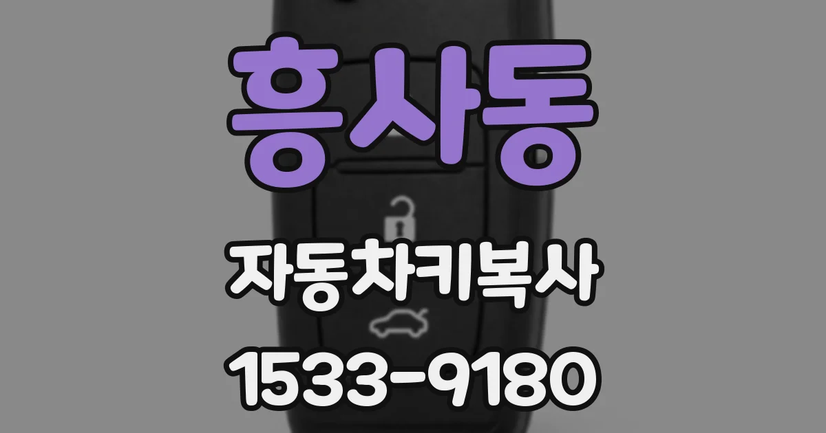 흥사동 자동차키복사