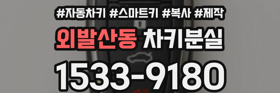 외발산동 차키분실