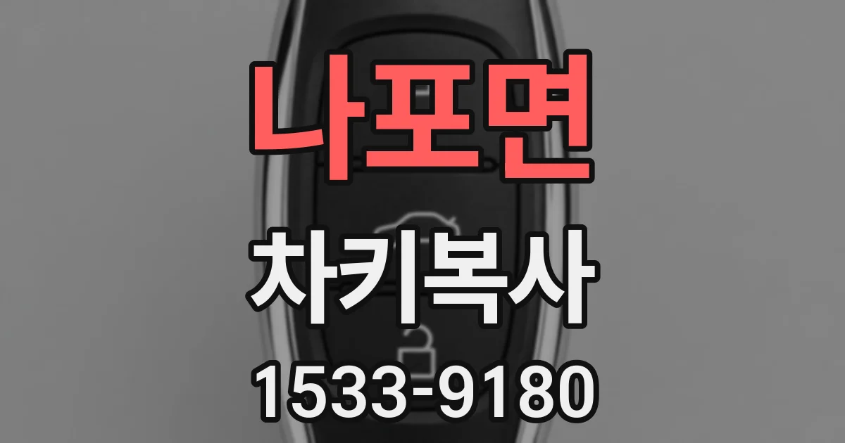 나포면 차키복사