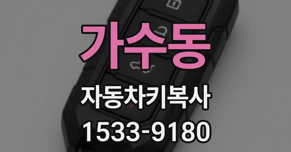가수동 자동차키복사