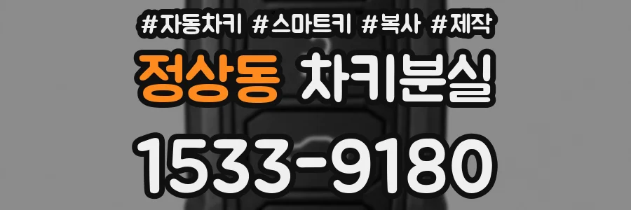 정상동 차키분실