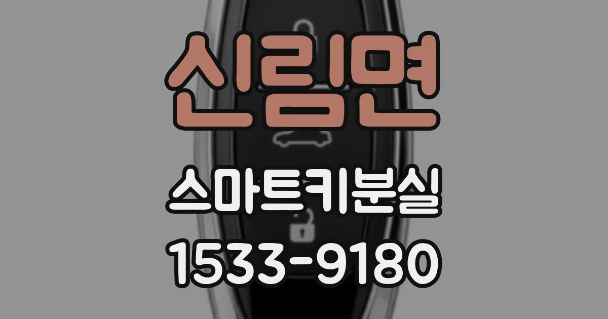 신림면 스마트키분실