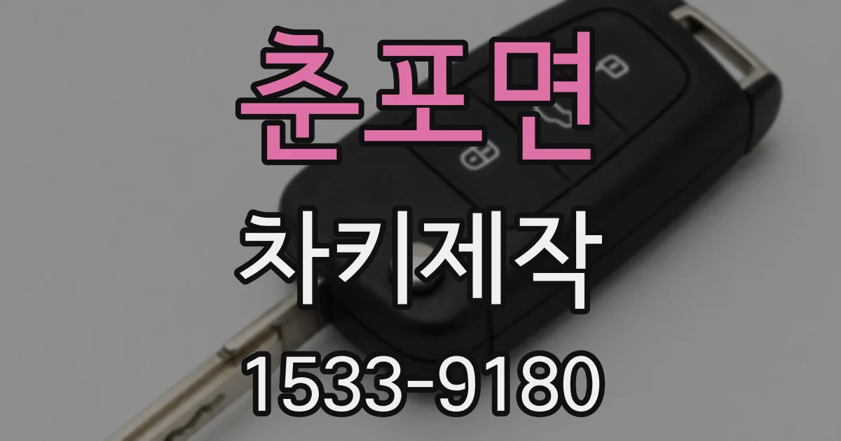 춘포면 차키제작
