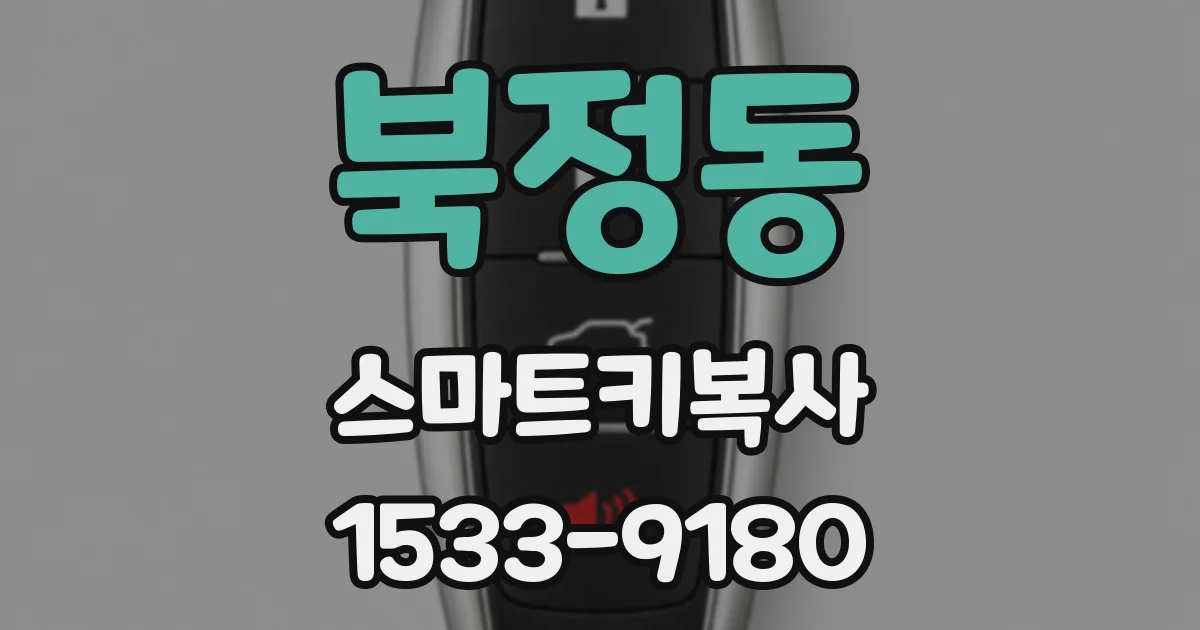 북정동 스마트키복사