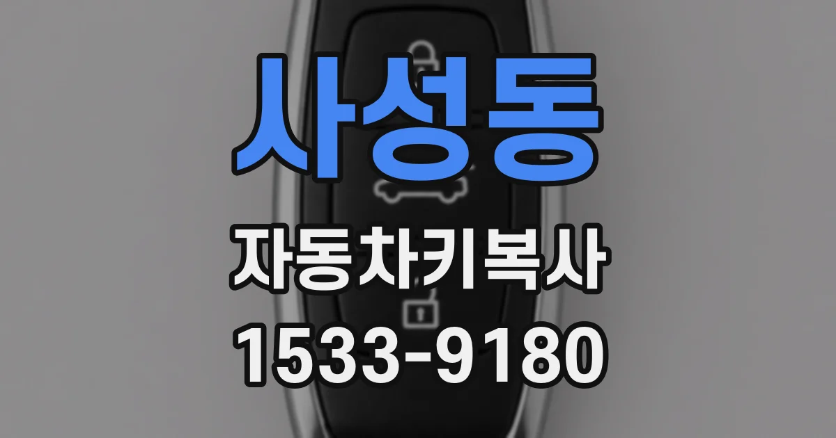 사성동 자동차키복사