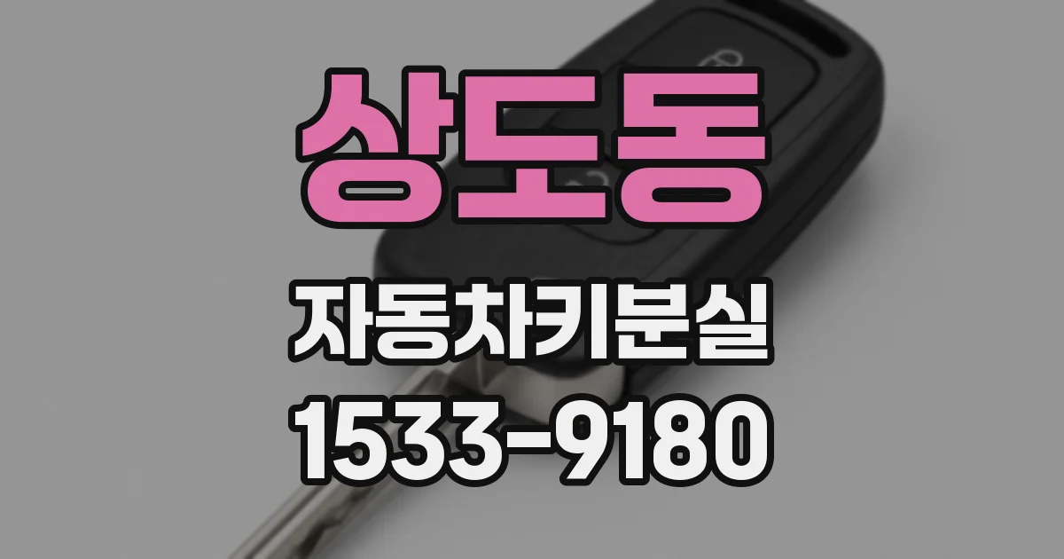 상도동 자동차키분실