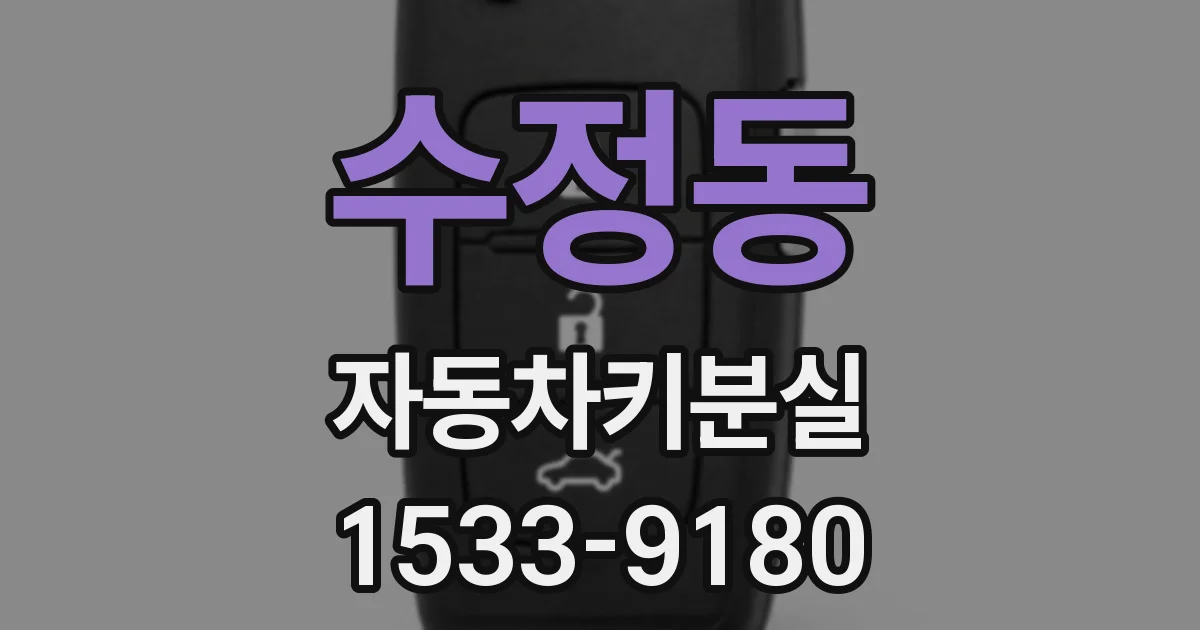 수정동 자동차키분실