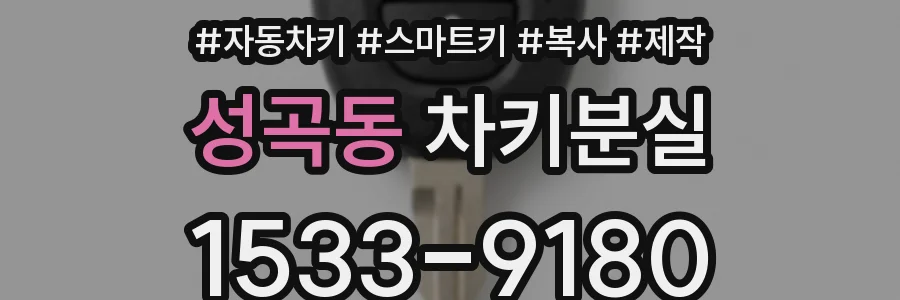 성곡동 차키분실