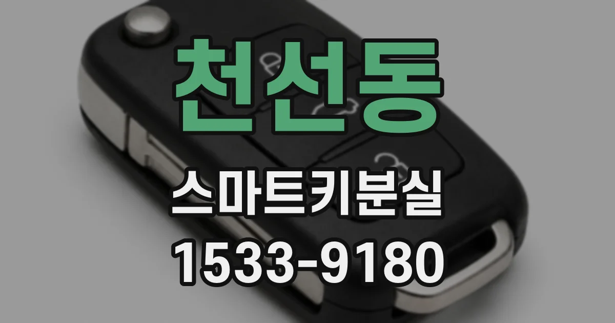 천선동 스마트키분실