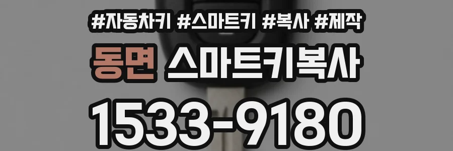 동면 스마트키복사