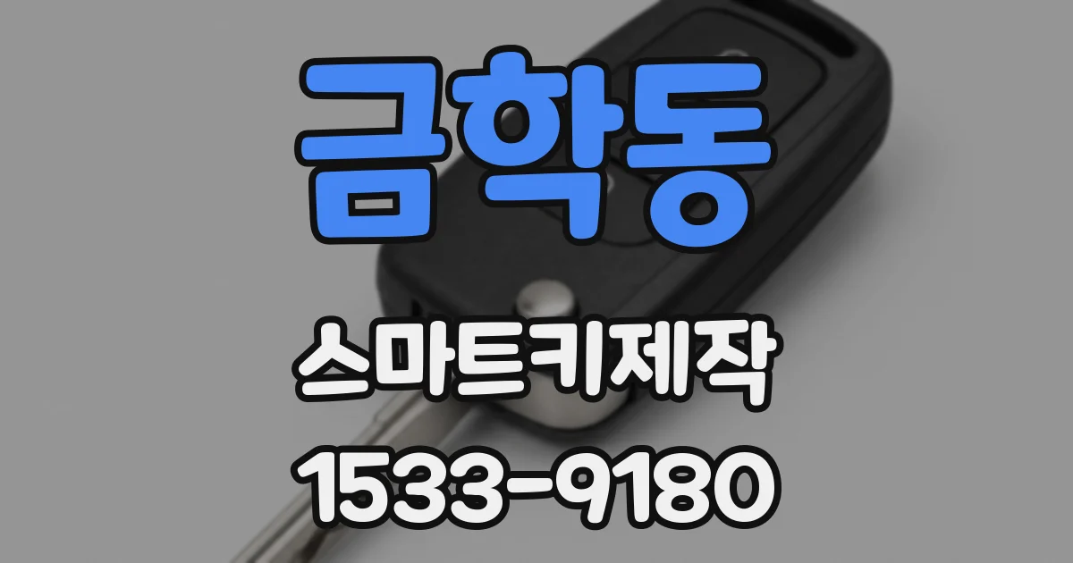 금학동 스마트키제작