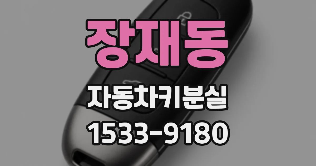 장재동 자동차키분실