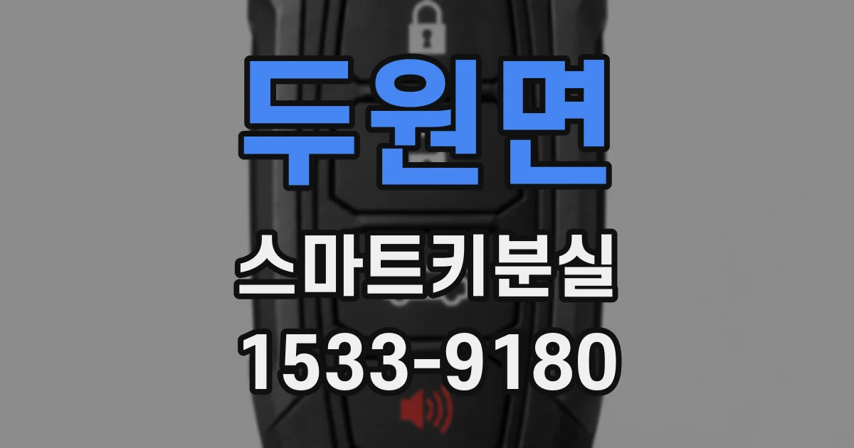 두원면 스마트키분실