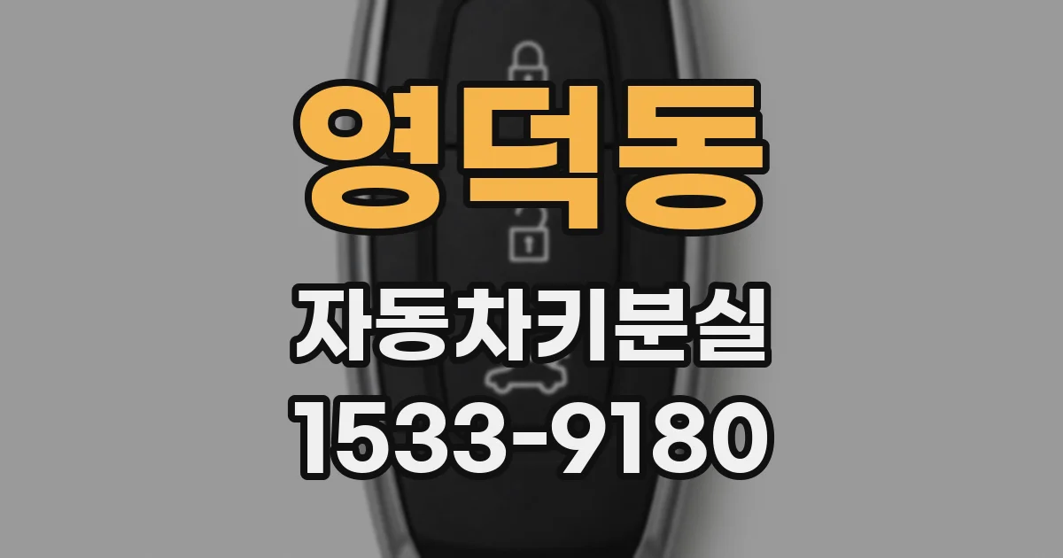 영덕동 자동차키분실