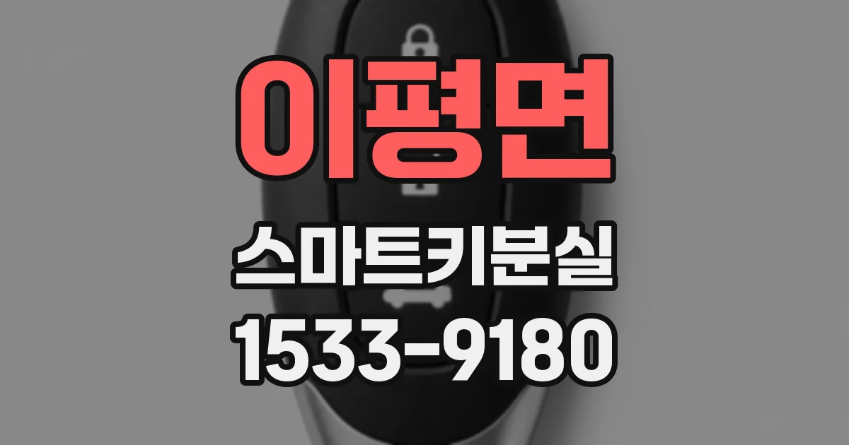 이평면 스마트키분실