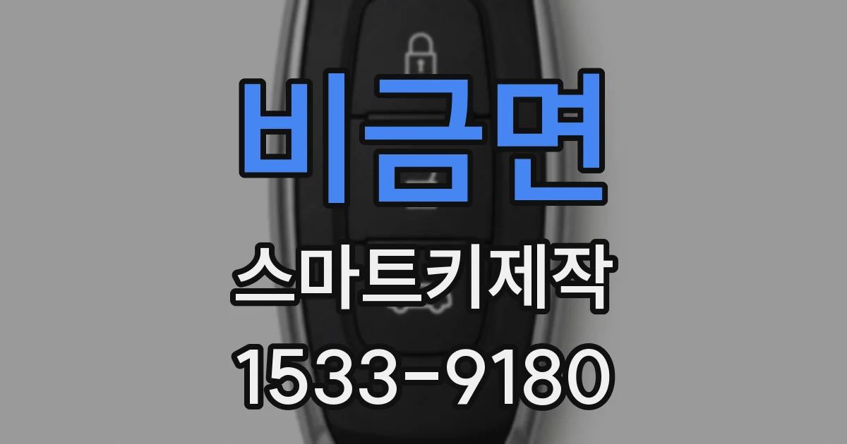 비금면 스마트키제작