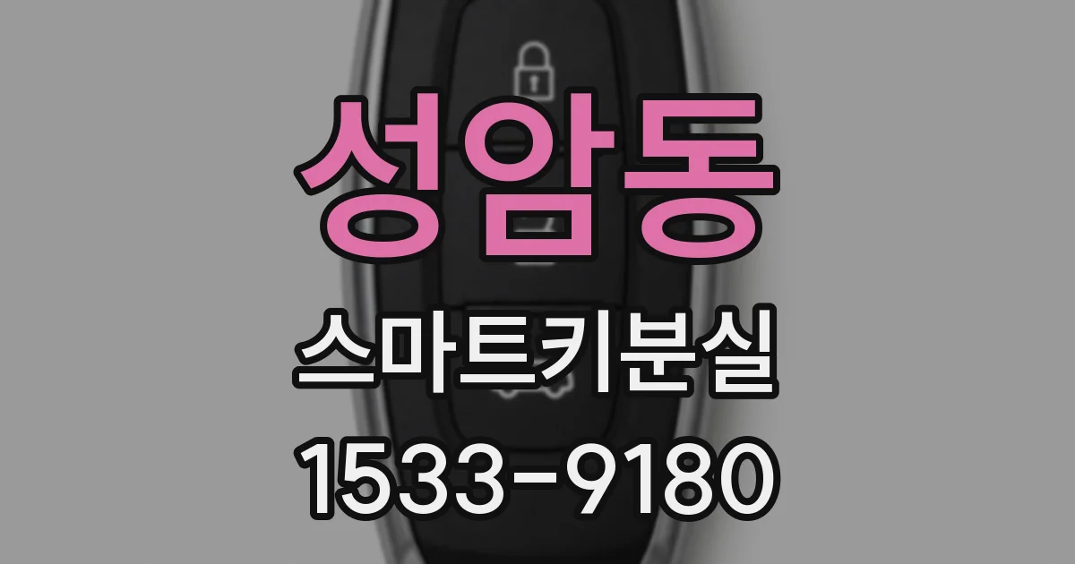 성암동 스마트키분실