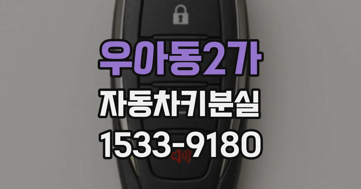 우아동2가 자동차키분실