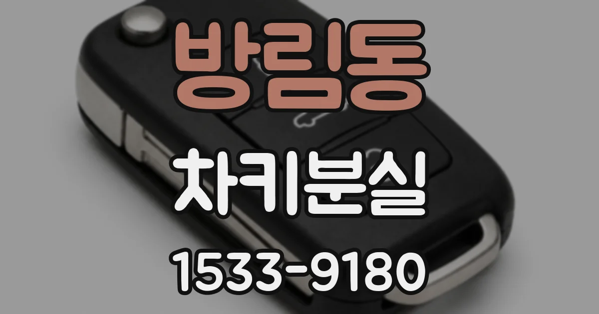 방림동 차키분실