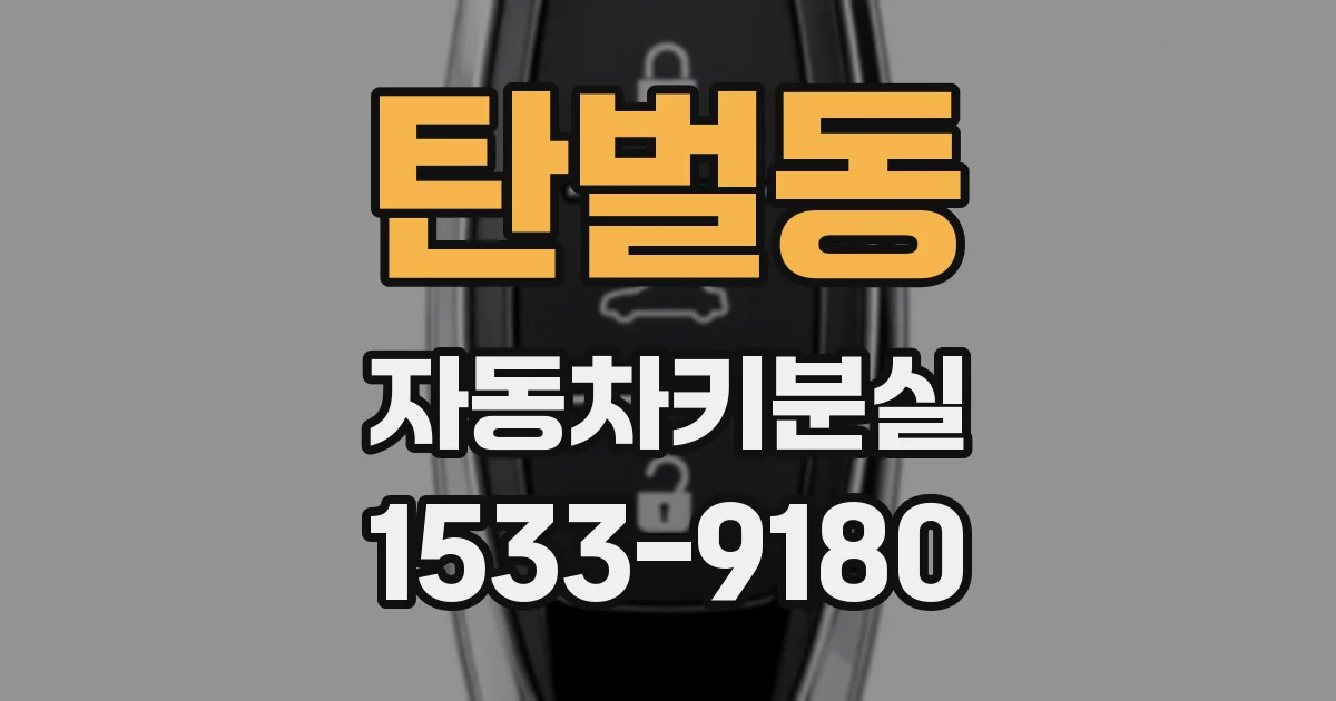 탄벌동 자동차키분실