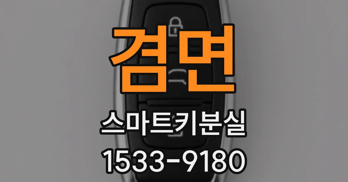 겸면 스마트키분실