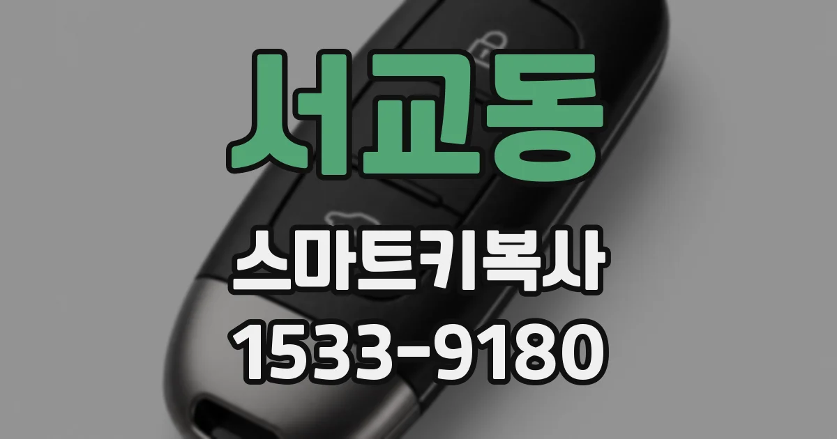 서교동 스마트키복사