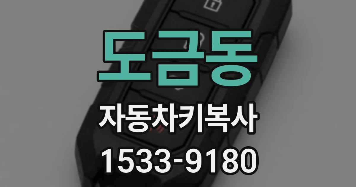 도금동 자동차키복사