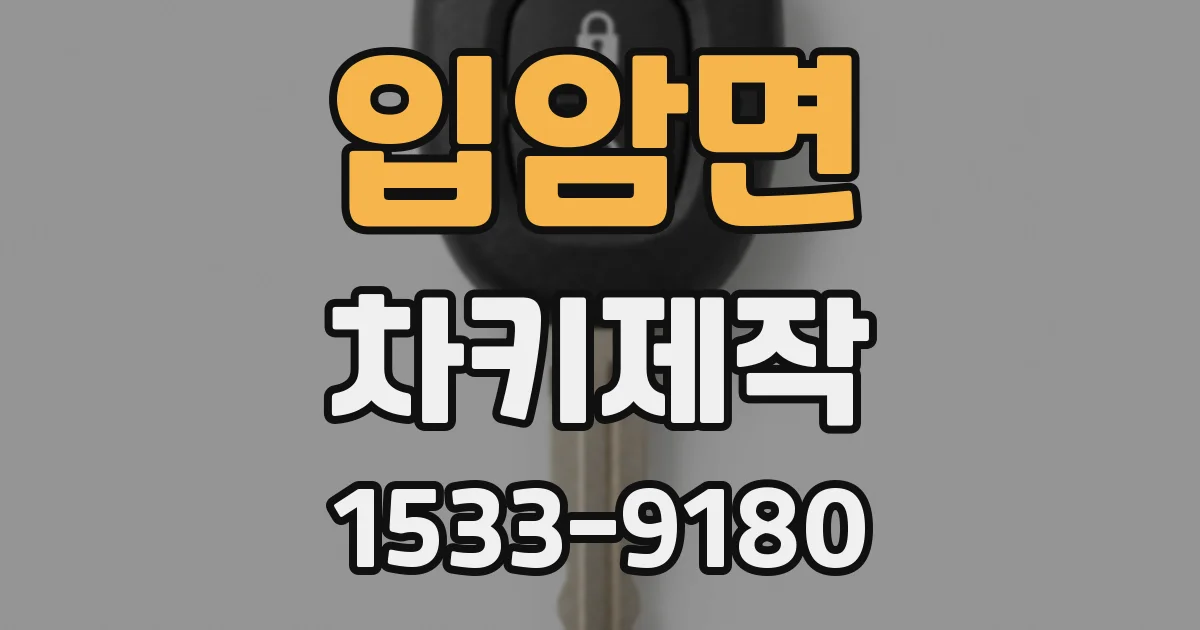 입암면 차키제작