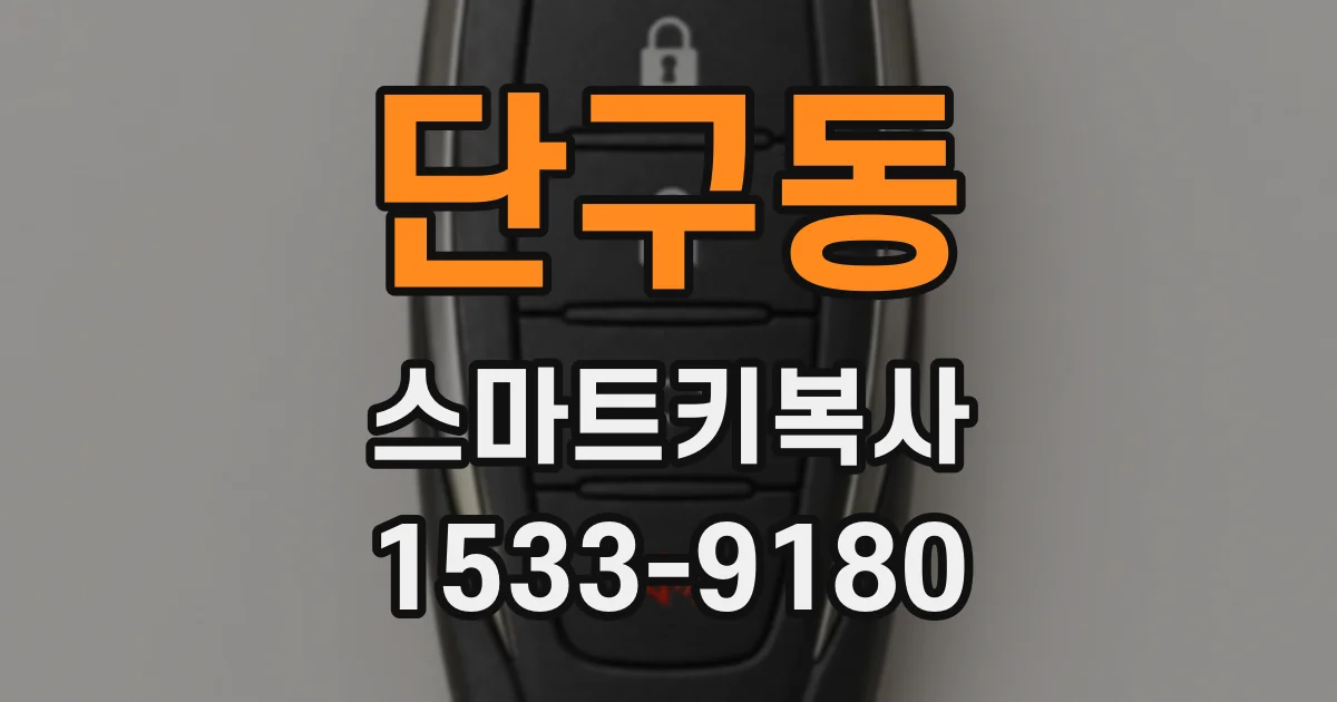 단구동 스마트키복사