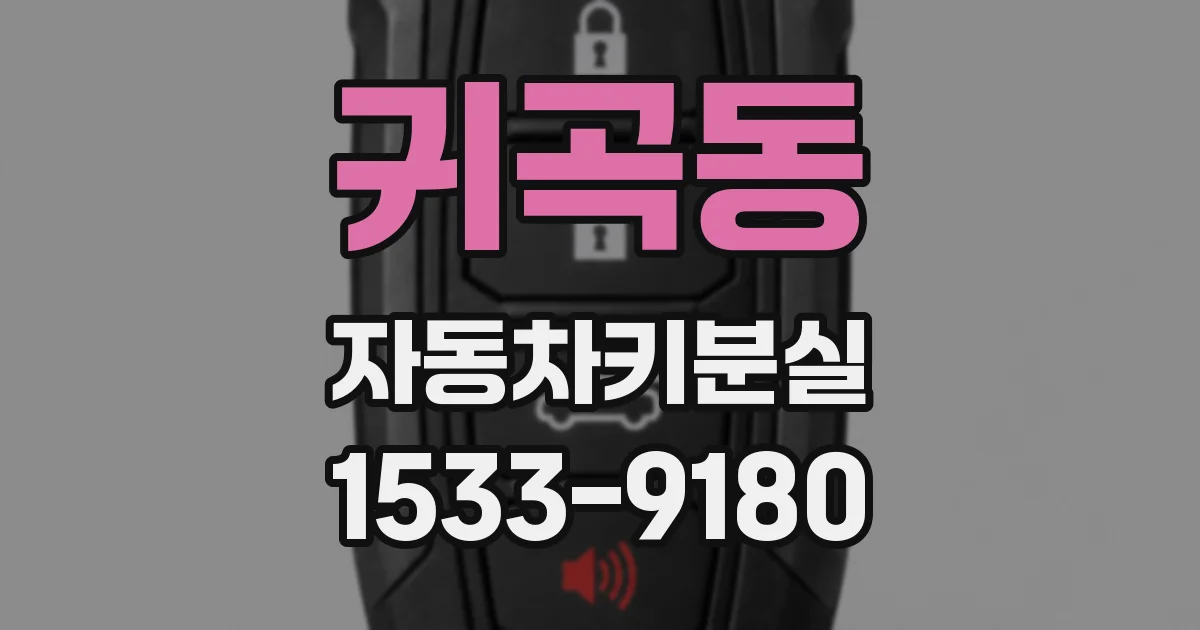 귀곡동 자동차키분실