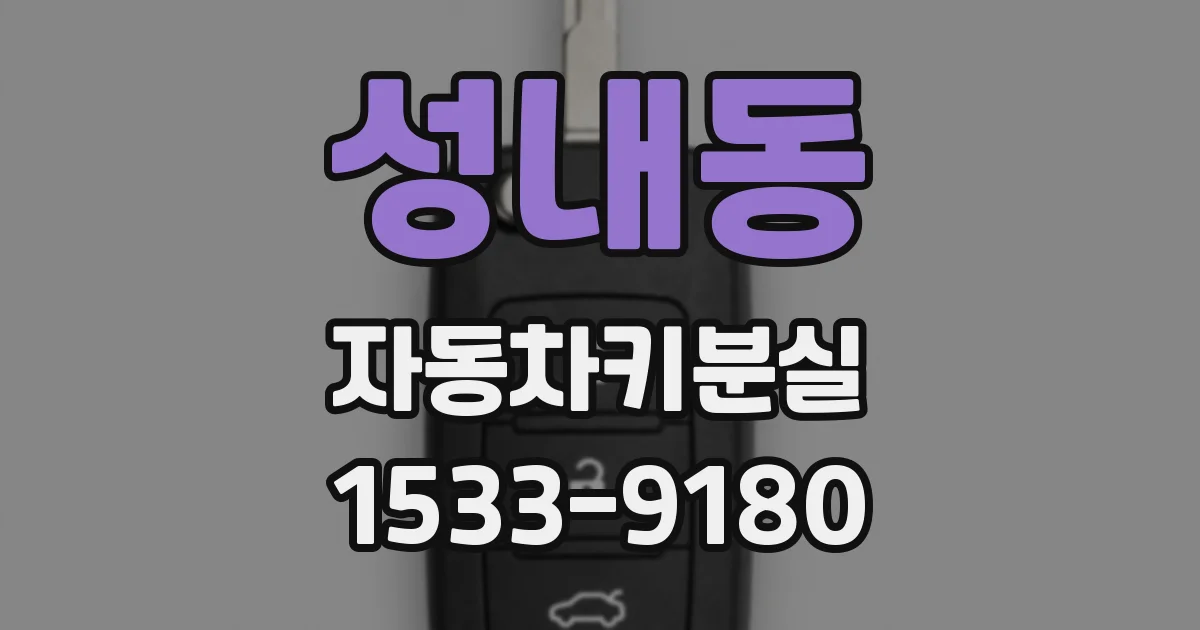 성내동 자동차키분실