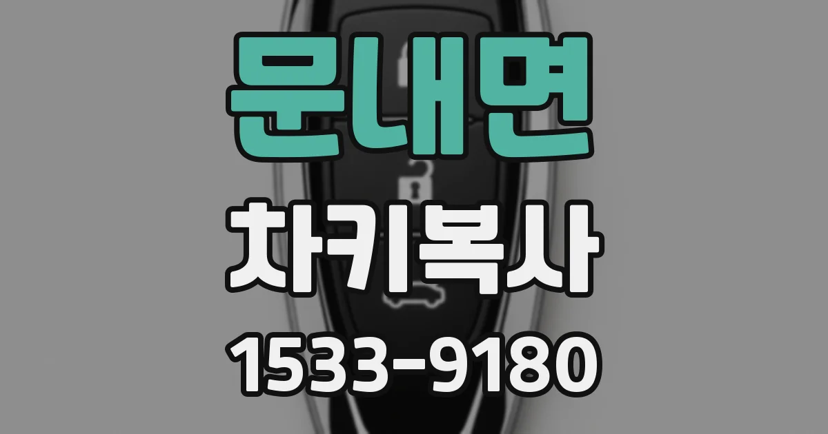 문내면 차키복사