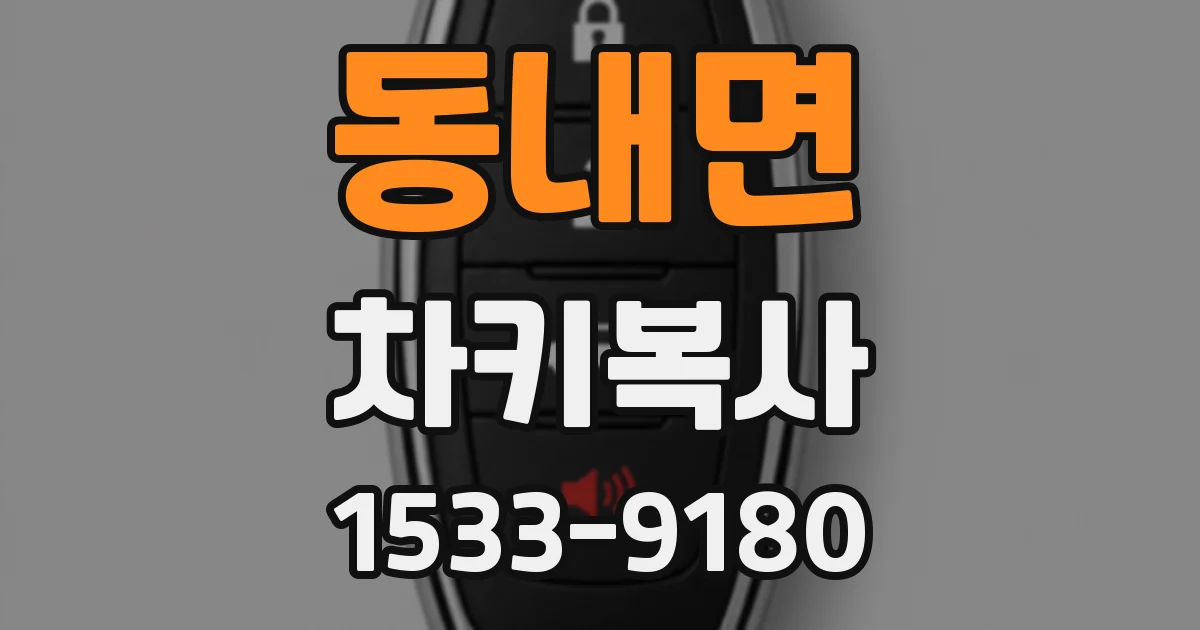 동내면 차키복사