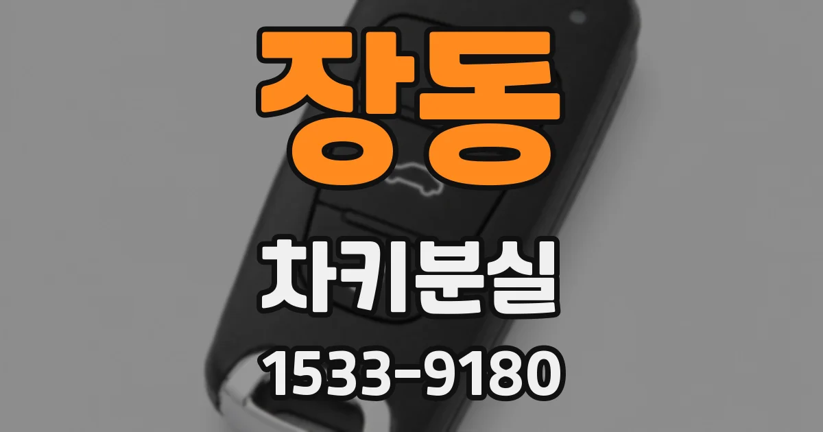 장동 차키분실